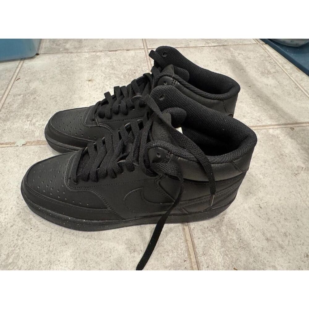 Nike Men's Black Trainers Court Vision Mid Next Nature DN3577 003 Size 8